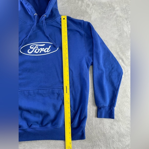 Ford Logo Men's Blue Hoodie Sweater Large - Picture 7 of 9
